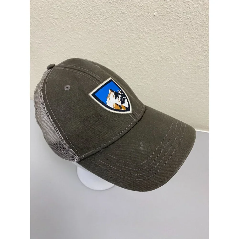 Kuhl Hat Snapback Trucker Gray Baseball Cap Olive Green Outdoor Hiking‎ Camping